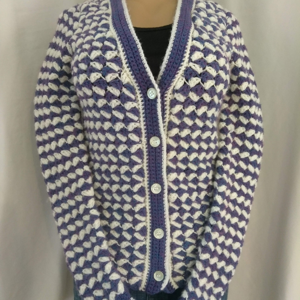 Vintage crocheted cardigan